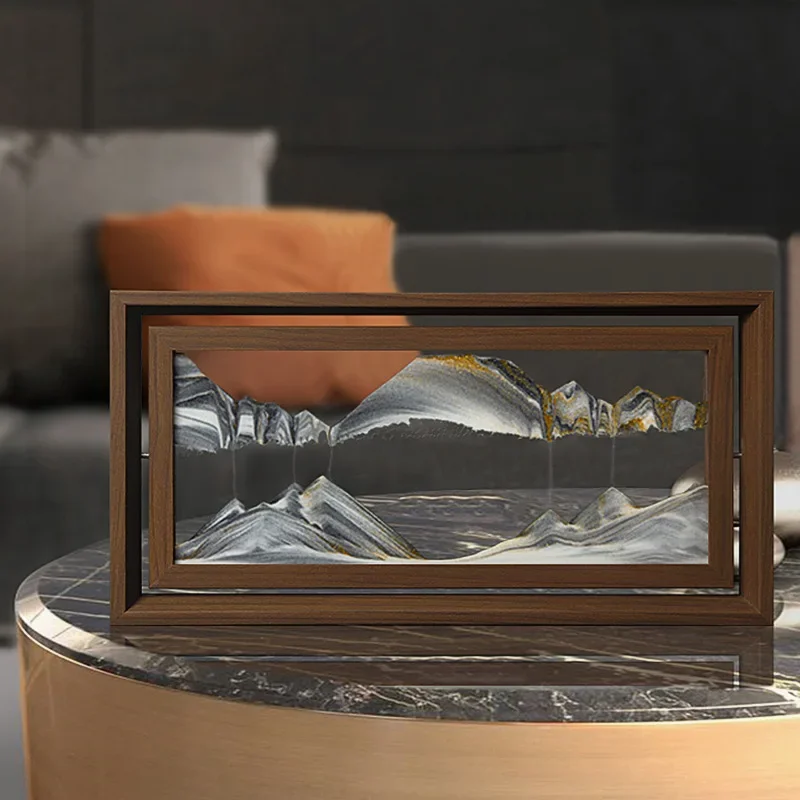 3D Rotatable Sandscape Moving  - Engraved Wood Frame recension och pris