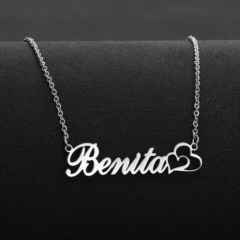 Personalized Double Heart Cust - Name Necklace Custom recension och pris