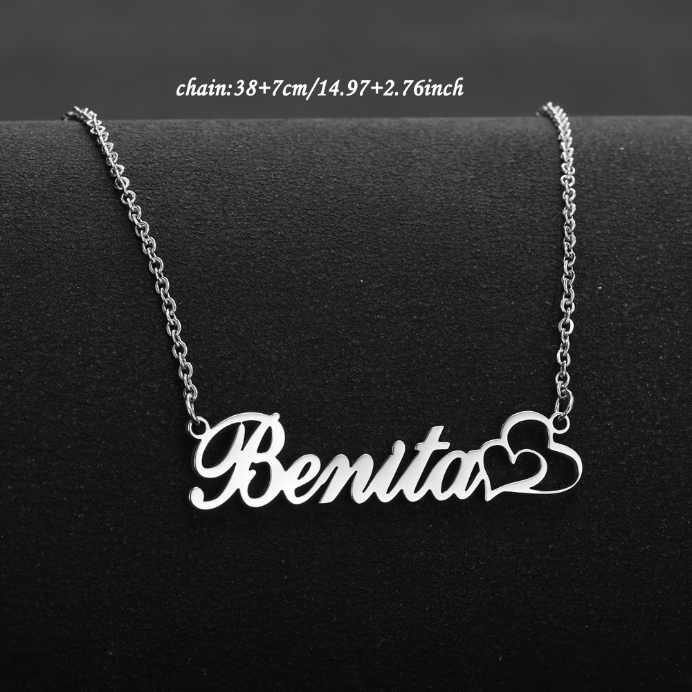 Personalized Double Heart Cust - Name Necklace Custom recension och pris